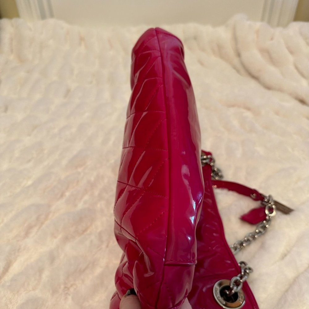 Coach Pink Quilted Shoulder Bag - Picture 6 of 9